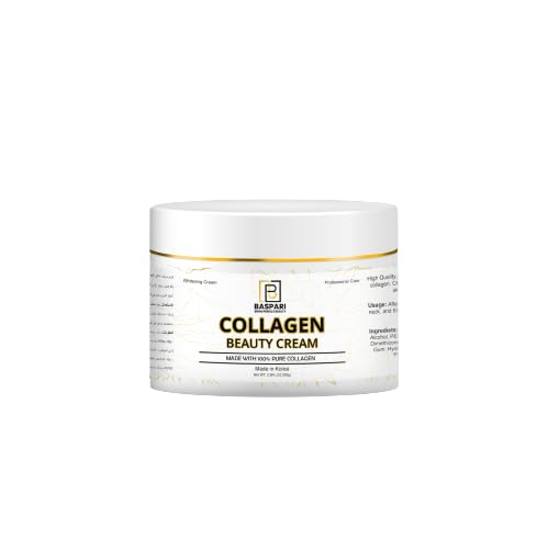 Baspari Beauty Cream Made with 100% Pure Collagen Promotes Tight Skin Enhances Skin Firmness