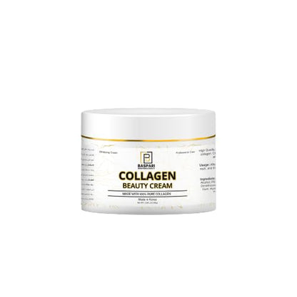 Baspari Beauty Cream Made with 100% Pure Collagen Promotes Tight Skin Enhances Skin Firmness