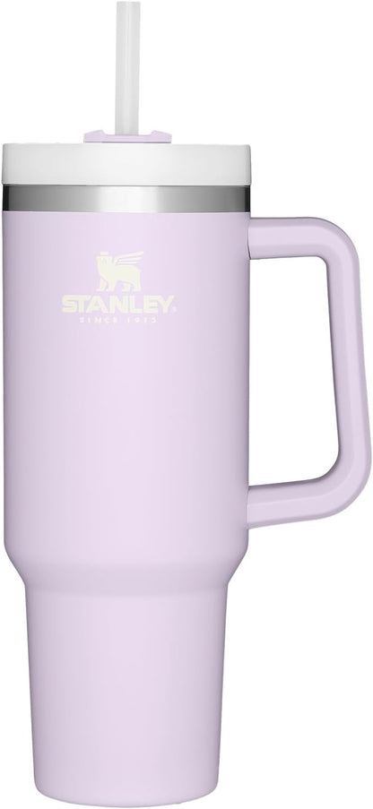 Stanley Quencher H2.0 FlowState Stainless Steel Vacuum Insulated Tumbler with Lid and Straw for Water, Iced Tea or Coffee, Smoothie and More, Lilac, 40oz And 30 Oz