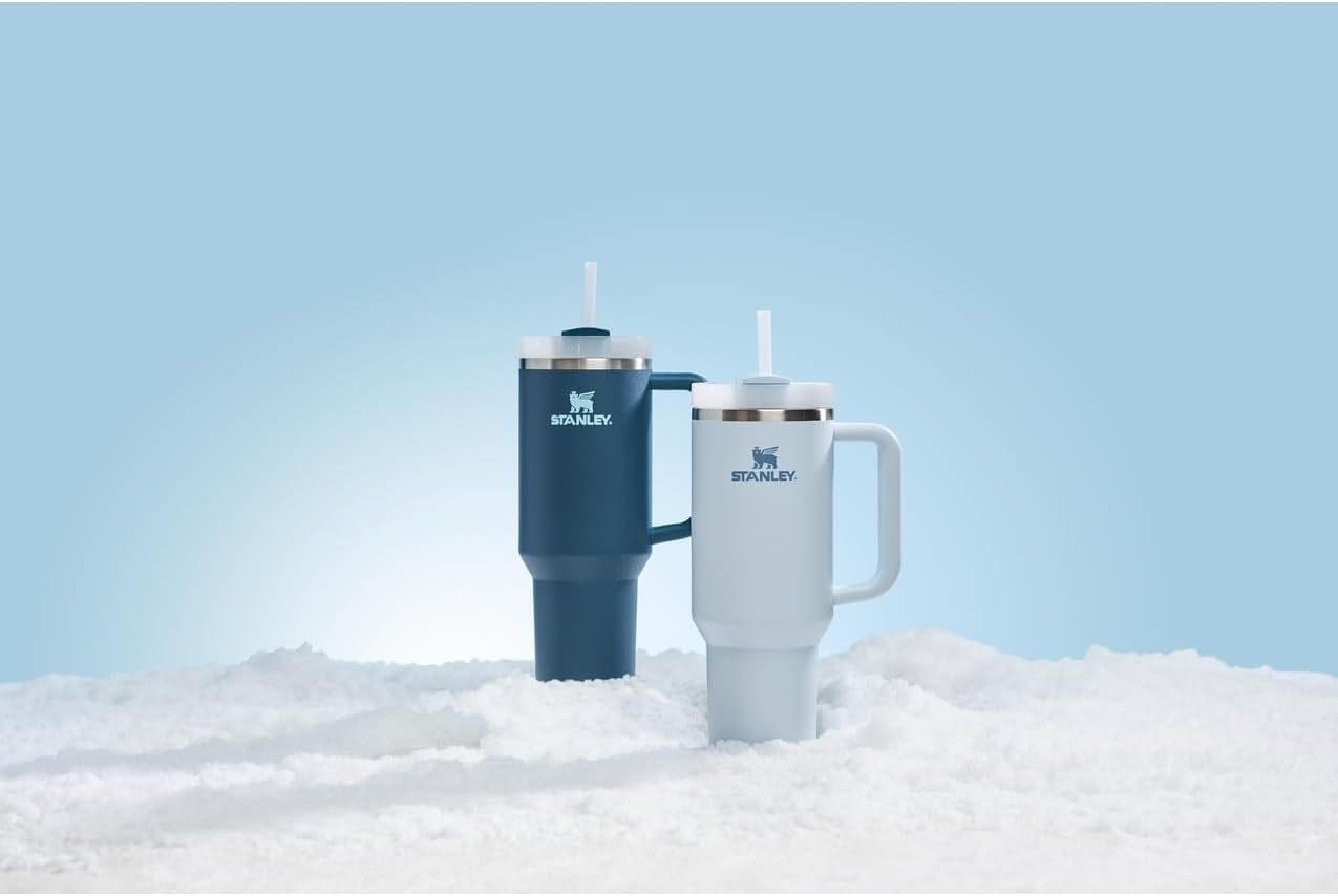 Stanley Quencher H2.0 FlowState Stainless Steel Vacuum Insulated Tumbler with Lid and Straw for Water, Iced Tea or Coffee, Smoothie and More, Lilac, 40oz And 30 Oz