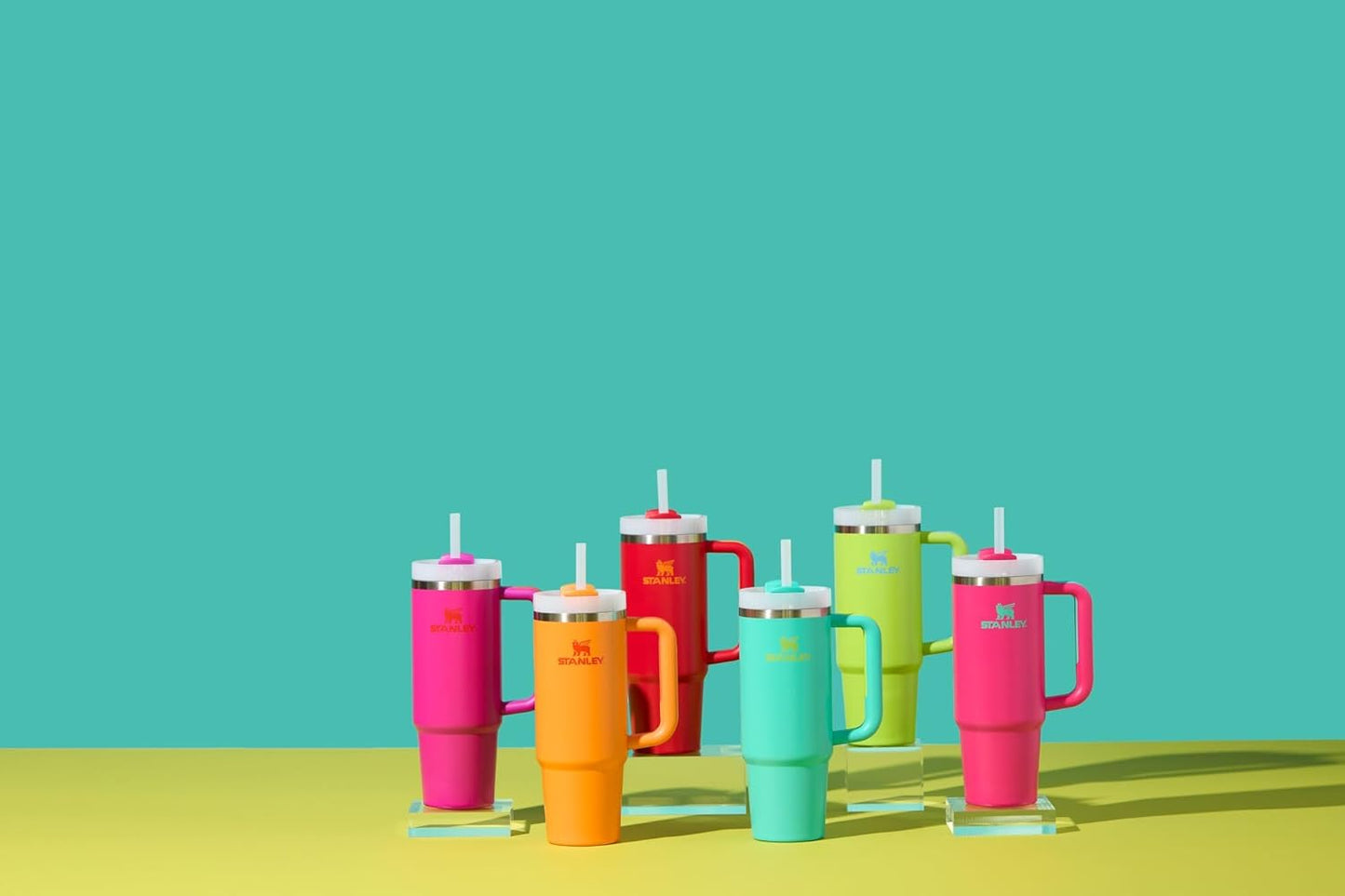 Stanley Quencher H2.0 FlowState Stainless Steel Vacuum Insulated Tumbler with Lid and Straw for Water, Iced Tea or Coffee, Smoothie and More, Lilac, 40oz And 30 Oz