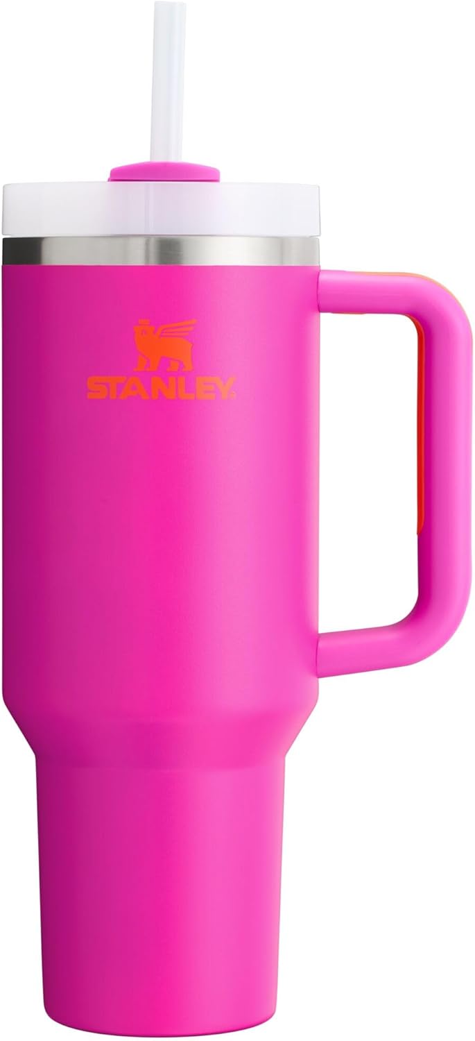 Stanley Quencher H2.0 FlowState Stainless Steel Vacuum Insulated Tumbler with Lid and Straw for Water, Iced Tea or Coffee, Smoothie and More, Lilac, 40oz And 30 Oz