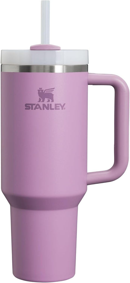 Stanley Quencher H2.0 FlowState Stainless Steel Vacuum Insulated Tumbler with Lid and Straw for Water, Iced Tea or Coffee, Smoothie and More, Lilac, 40oz And 30 Oz
