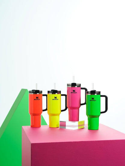 Stanley Quencher H2.0 FlowState Stainless Steel Vacuum Insulated Tumbler with Lid and Straw for Water, Iced Tea or Coffee, Smoothie and More, Lilac, 40oz And 30 Oz