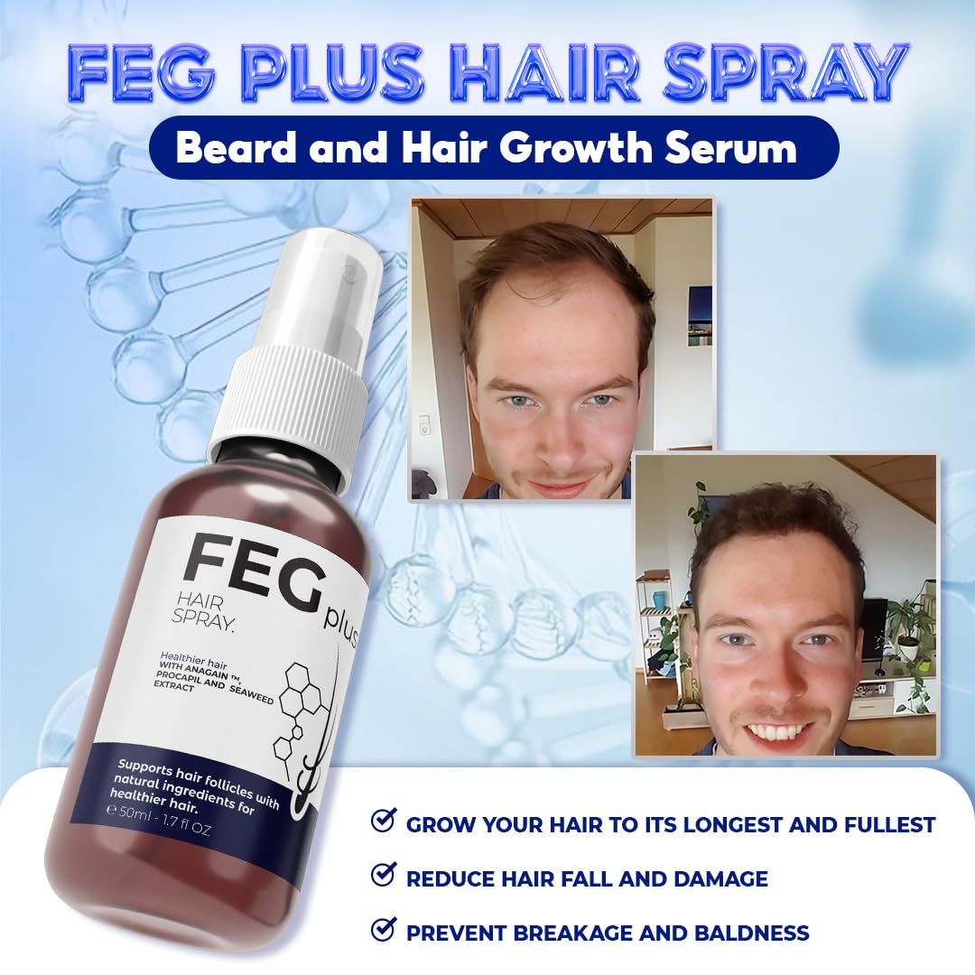 FEGPLUS Minoxidil 5% Rosemary Beard & Hair Growth Serum