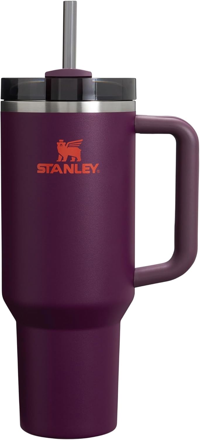 Stanley Quencher H2.0 FlowState Stainless Steel Vacuum Insulated Tumbler with Lid and Straw for Water, Iced Tea or Coffee, Smoothie and More, Lilac, 40oz And 30 Oz