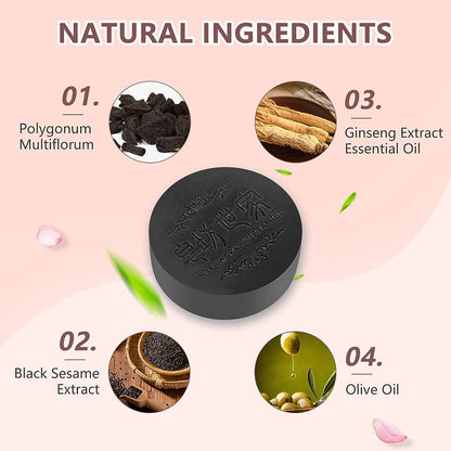 Korean Soap Polygonum Shampoo Bar Soap, Stop And Control Hair Fall, Help in Hair Growth, Stop Dandruff, Shine & Smooth Hairs