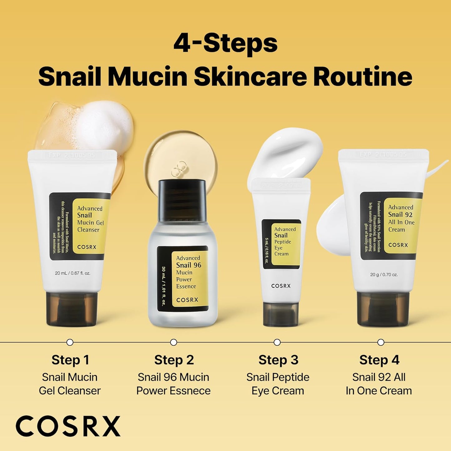 Best For SkinCare COSRX - All About Snail Kit 4 In 1 PACK