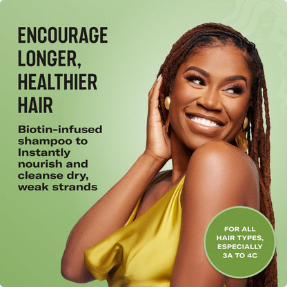 Mielle Organics Rosemary Mint Strengthening Shampoo Infused with Biotin, Cleanses and Helps Strengthen Weak and Brittle Hair