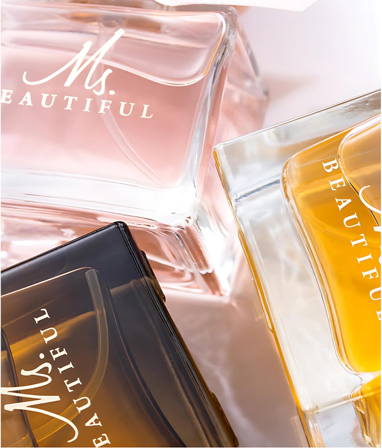 Ladies Perfume Set Eau De Parfum, Luxury Perfume Gift Set for Women, 3x30ml Long-Lasting Perfume Set for Her Birthday, Fresh Floral Fragrance Perfumes Box Gift Set for Girlfriend, Dating, Anniversary