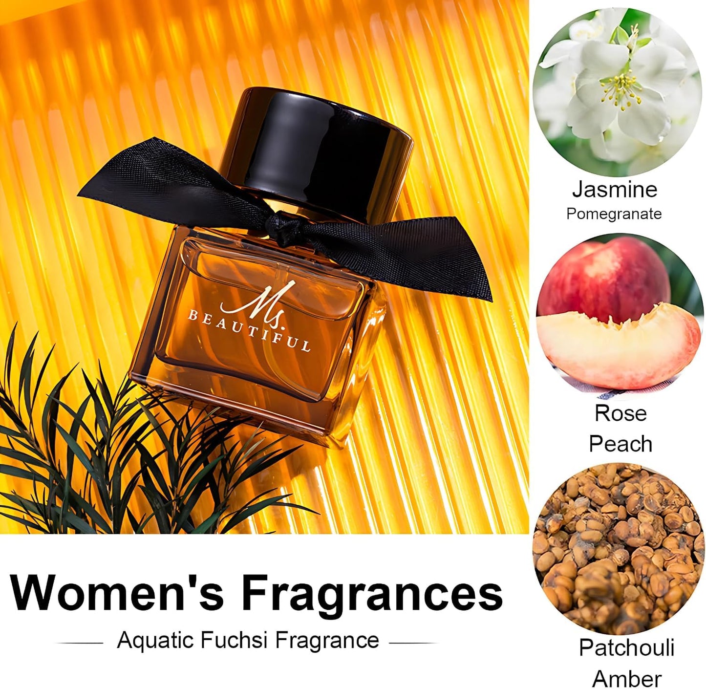 Ladies Perfume Set Eau De Parfum, Luxury Perfume Gift Set for Women, 3x30ml Long-Lasting Perfume Set for Her Birthday, Fresh Floral Fragrance Perfumes Box Gift Set for Girlfriend, Dating, Anniversary