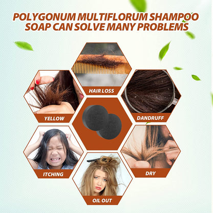 Korean Soap Polygonum Shampoo Bar Soap, Stop And Control Hair Fall, Help in Hair Growth, Stop Dandruff, Shine & Smooth Hairs