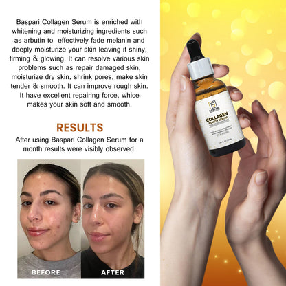 BasPari 3 in 1 PACK Collagen Cream Soap And Serum