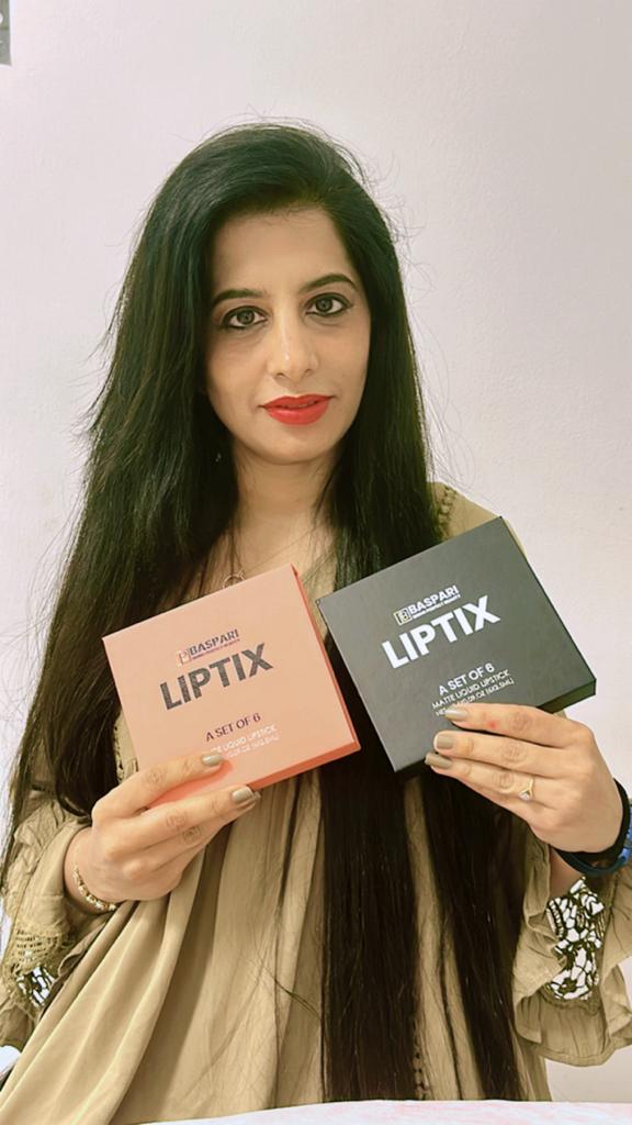 Baspari Matte LIPTIX - Liquid Lipstick Makeup Set of 6 Pcs