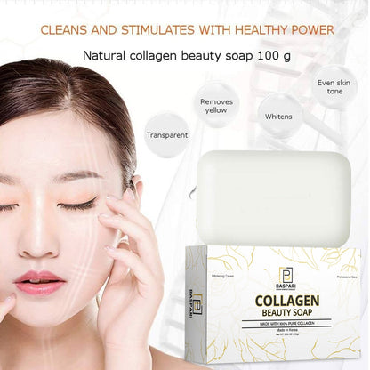BasPari 3 in 1 PACK Collagen Cream Soap And Serum