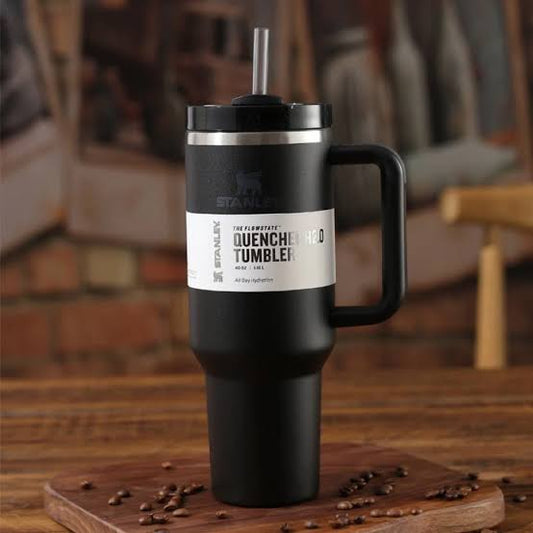 Black Stanley Tumbler 40 OZ Hot & Cool